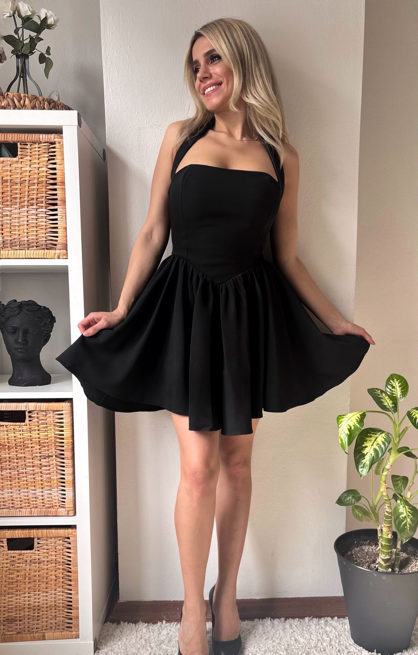 PREMİUM SİYAH ELBİSE